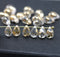 6x9mm Clear gold flakes czech glass teardrop beads, 20pc