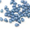 4x6mm Montana blue teardrop czech glass beads 50Pc