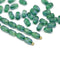 6x4mm Green czech glass rice beads 50pc