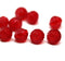 9mm Red transparent czech glass bicone fire polished beads, 10Pc