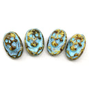 Glass skull beads