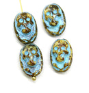 Glass skull beads