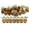 6x10mm Brown czech glass top drilled teardrops 30pc