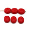 13mm Red ladybug Czech glass beads 6pc per color