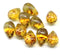 8x13mm Picasso czech glass top drilled teardrops 10pc
