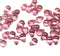 4x6mm Pink small czech glass drops luster - 50Pc