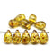 8x13mm Picasso czech glass top drilled teardrops 10pc