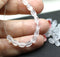 6x3mm Crystal clear czech glass rice beads 50pc