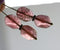 14x10mm Large geometry hexagon golden pink Czech glass beads, 6pc