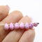 5x7mm Pink czech glass top drilled tear drop beads 30pc