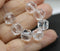 10mm Clear cathedral czech glass beads polished faceted ball beads 10Pc