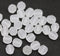 6mm Frosted clear Czech glass beads fire polished 30pc