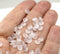 5mm Frosted glass czech rondelle spacer beads 50pc