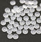 5mm Frosted glass czech rondelle spacer beads 50pc
