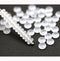 5mm Frosted glass czech rondelle spacer beads 50pc