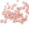 4mm Light pink AB finish Czech glass fire polished round beads 50pc