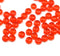 2x3mm Dark orange rondelle tiny czech glass spacers, 50Pc