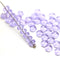 2x3mm Lilac rondelle tiny czech glass spacers, 50Pc