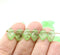 12x7mm Light green leaf Czech glass beads 30pc