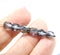 6mm Montana blue Czech glass beads fire polished 20pc