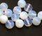 10mm Milky white round czech glass druk beads