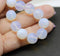10mm Milky white round czech glass druk beads