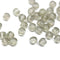 4mm Gray transparent melon shape glass beads, 50pc