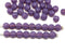 4mm Opal purple melon shape glass beads, 50pc