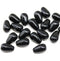 10x6mm Jet black pear shape teardrop czech glass beads 20pc