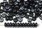4mm Black czech glass rondelle beads with luster - approx. 130pc