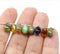 6x9mm Czech glass teardrop beads mix 30pc