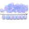 6x9mm Lilac frosted teardrop czech glass beads - 30pc