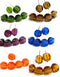 15mm Large oval cube Czech glass beads, 4pc