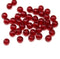 5mm Red round spacers, czech glass pressed druk beads 40Pc