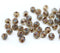 4mm Picasso cathedral czech glass fire polished beads 50Pc