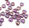 6mm Purple with luster Czech glass beads - 30pc