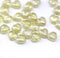 6mm Pale yellow luster Czech glass beads - 30pc