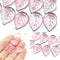 18x13mm Large Czech glass leaf beads, 10Pc per color
