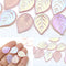18x13mm Large Czech glass leaf beads, 10Pc per color