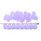 5x7mm Frosted lilac purple teardrops czech glass beads, 30pc