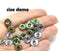 10mm Czech glass ring rondelle beads - 20Pc