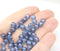 5mm Montana blue rose bud beads, rose flower round bead, 50pc