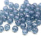 5mm Montana blue rose bud beads, rose flower round bead, 50pc