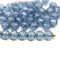 5mm Montana blue rose bud beads, rose flower round bead, 50pc
