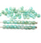 4mm Seafoam green fire polished czech beads round spacers - 50Pc