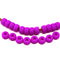 6mm Neon colors Pony beads Czech glass Roller beads, 2mm large hole, 20pc