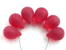 10x14mm Frosted red czech glass teardrop beads large briolette drop 6p