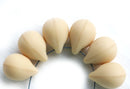 10x14mm Beige czech glass teardrop beads large briolette drop 6pc