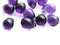 10x14mm Blue purple czech glass teardrop beads large briolette drop 6pc