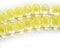 6x9mm Yellow czech glass teardrop beads, 20pc